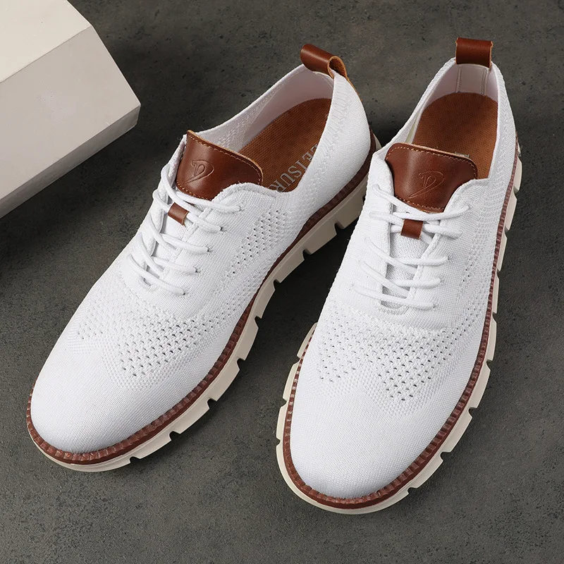 Arden Leather Knit Sneakers - Image 4
