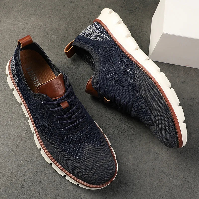 Arden Leather Knit Sneakers - Image 9