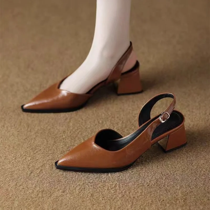 Serra Leather Heels - Image 3
