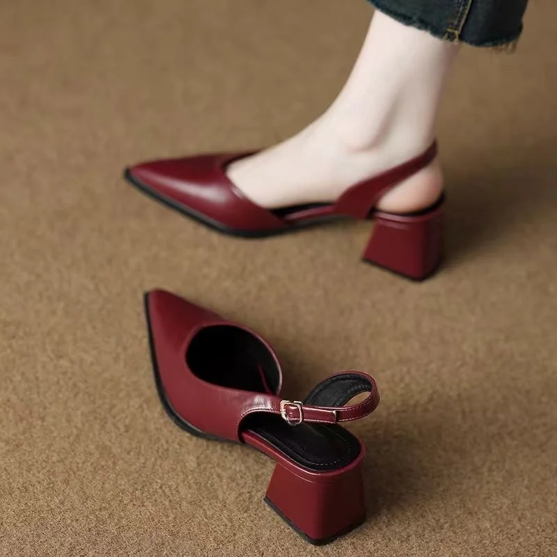 Serra Leather Heels - Image 5
